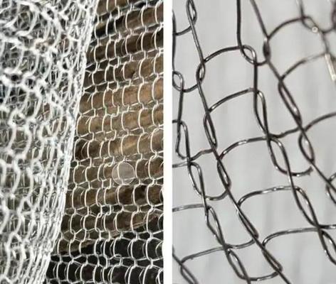 Stainless Steel Compressed Knitted Wire Mesh Irregular Hope Shape Crochet Weaving