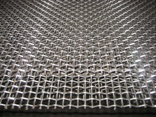 Square Hole Shape Vibrating Screen SS Wire Mesh 100mmx100mm Durable For Mine Sieving
